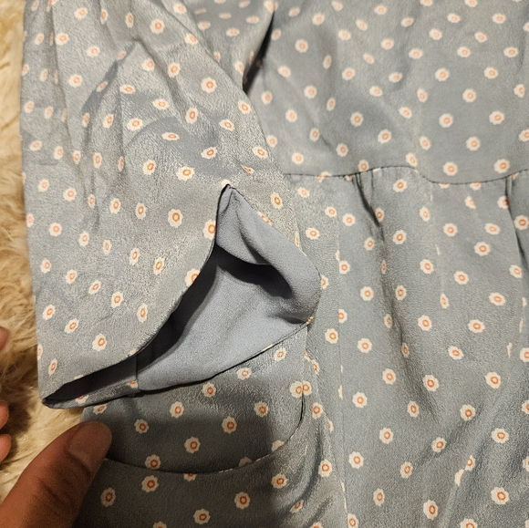 Made in Korea Daisy Bluish-Green Dress - Picture 6 of 10